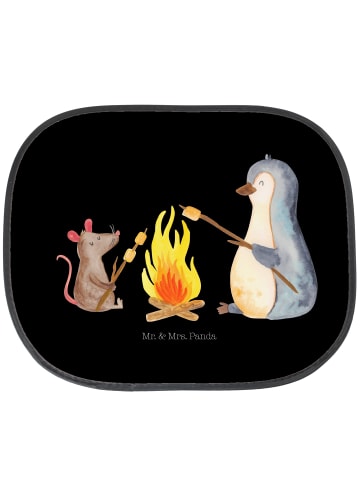 Mr. & Mrs. Panda auto hitzeschutz Pinguin Lagerfeuer ohne Spruch in Schwarz
