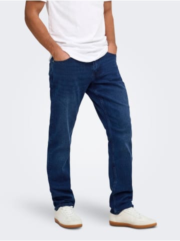 ONLY & SONS Normal geschnitten jeans in Blue Black Denim