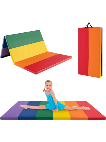 COSTWAY Turnmatte klappbar 180x120cm in Bunt
