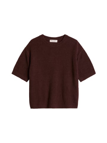 Marc O'Polo Kurzarm-Pullover loose in Black Cherry