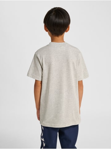 Hummel T-Shirt Hmljr Reg Kinder in LIGHT GREY MELANGE/DRESS BLUES