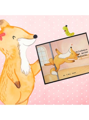 Mr. & Mrs. Panda malunterlage Fuchs PoledanZeichen Design mit Spruch in Weiß