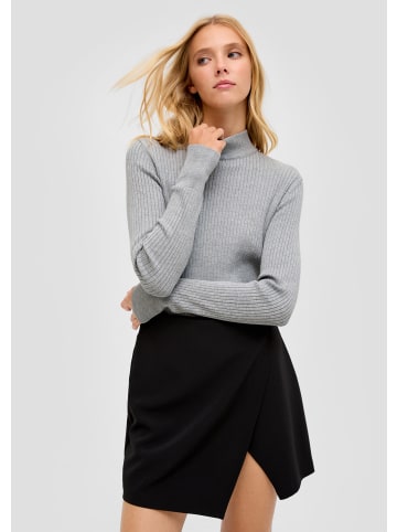 QS Strickpullover in 9400_grau meliert