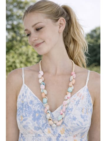 collezione alessandro Lange Kette " Melisa " in pastellfarbig