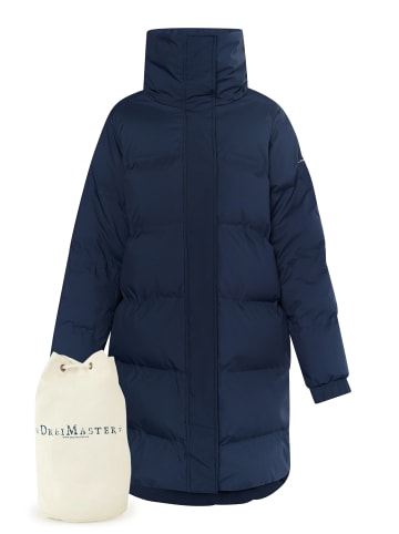 DreiMaster Maritim Mantel + Shopping Bag - Set in Marine