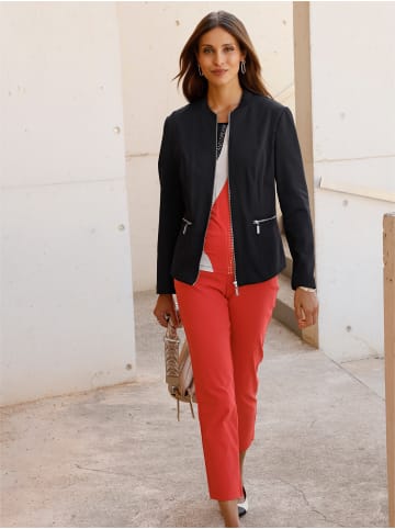 WITT WEIDEN Kurzarmshirt in erdbeere-schwarz-bedruckt