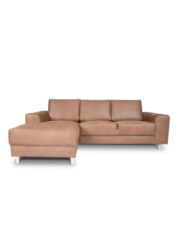 ebuy24 Sofa Nordic Cognacfarben 222 x 148 cm