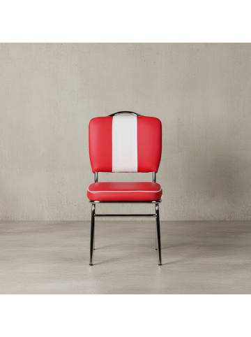 KADIMA DESIGN Esszimmerstuhl American Diner 50er Jahre Retro in Rot