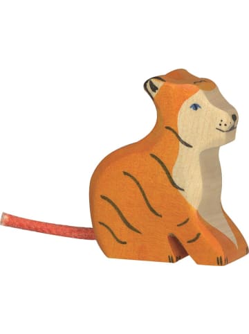 Holztiger Tiger aus Holz - klein, sitzend - ab 3 Jahren