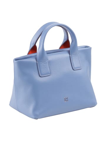 DuDu Ibiza Handtasche Leder 22 cm in pastellblau