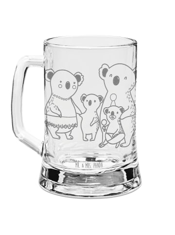 Mr. & Mrs. Panda Maßglas Koala Familie ohne Spruch in Transparent