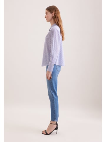 Seidensticker Stehkragenbluse Regular in Mittelblau