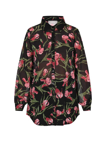 Usha Bluse in Schwarz Mehrfarbig