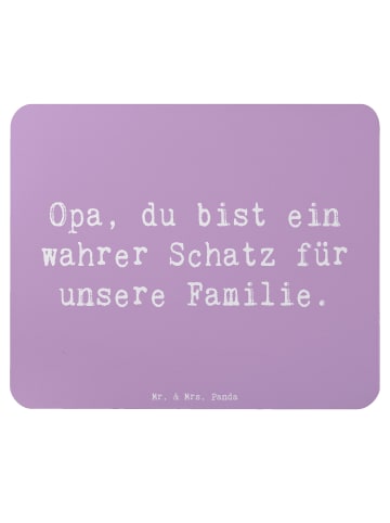 Mr. & Mrs. Panda Mauspad Spruch Opa Schatz mit Spruch in Lavendeltraum
