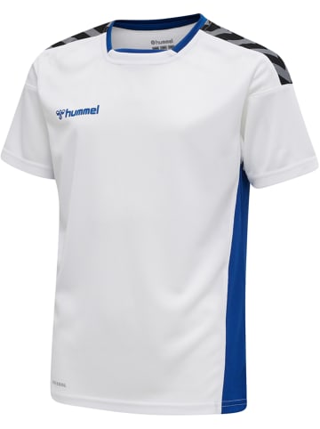 Hummel Hummel T-Shirt Hmlauthentic Multisport Unisex Kinder Atmungsaktiv Feuchtigkeitsabsorbierenden in WHITE/TRUE BLUE