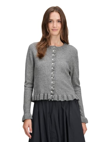 CARTOON Cardigan mit Rüschen in Grau