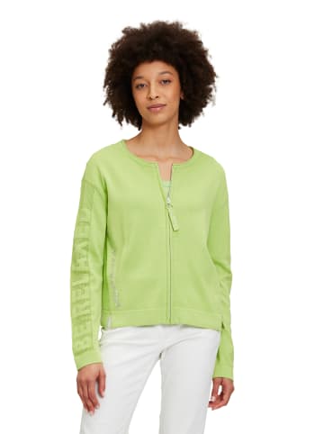 Betty Barclay Strick-Cardigan mit Strickdetails in Jade Lime