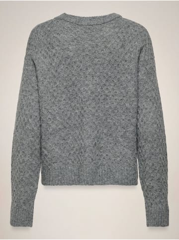 JDY Strickpullover in Medium Grey Melange