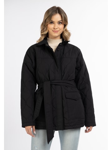 DreiMaster Vintage Damen Baumwolljacke Mit Leichter Wattierung in Schwarz