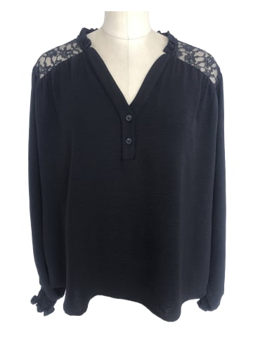 Melrose Spitzenbluse in schwarz