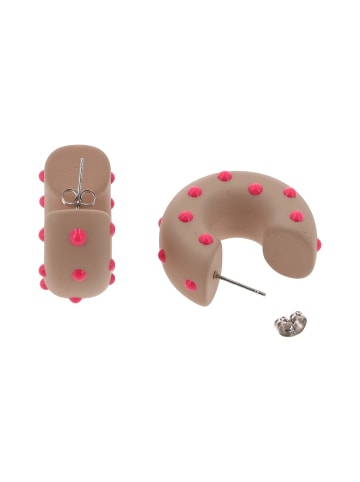 myMo Women Earrings in Light Brown Rose