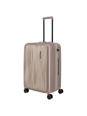 travelite BARBARA Novelty - 4-Rollen-Trolley M 65 cm erw. (schwarz) in satin nude