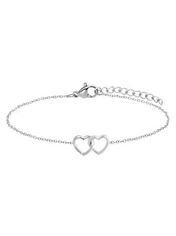 Lucardi 925 Silber Armband  Herz