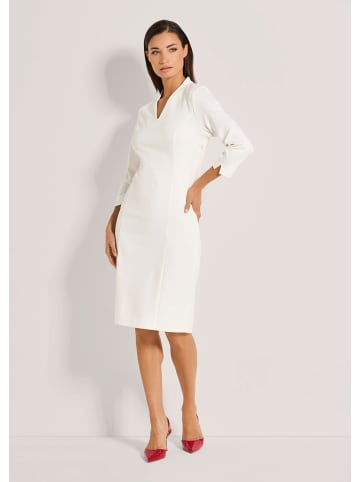 MADELEINE Kleid mit 3/4-Ärmeln in wollweiß