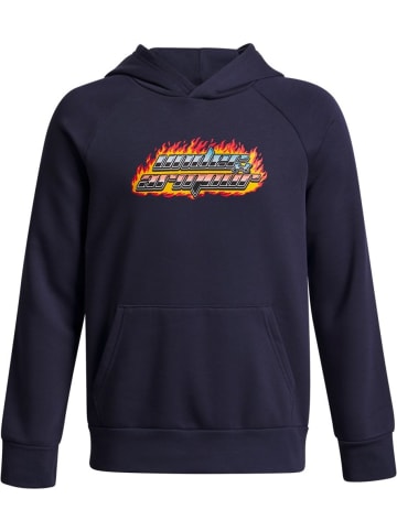 Under Armour Hoodie "Rival Flamin Wdmrk HD Fleece" in Blau