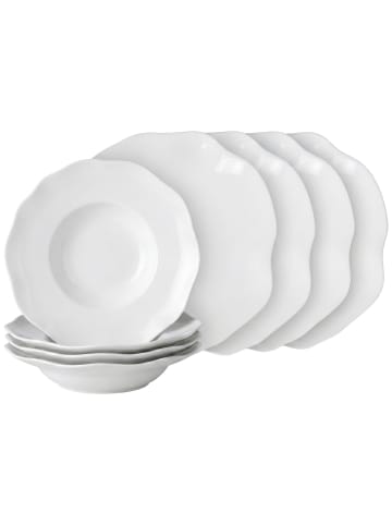 Villeroy & Boch 8-tlg. Pizza- & Pasta-Set Pura in in weiß