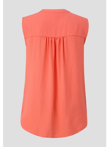 QS Bluse ärmellos in Orange