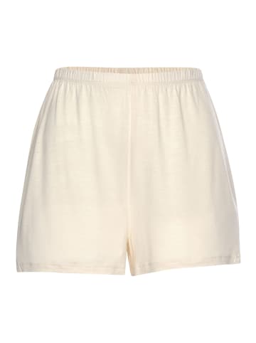 LASCANA Schlafshorts in creme