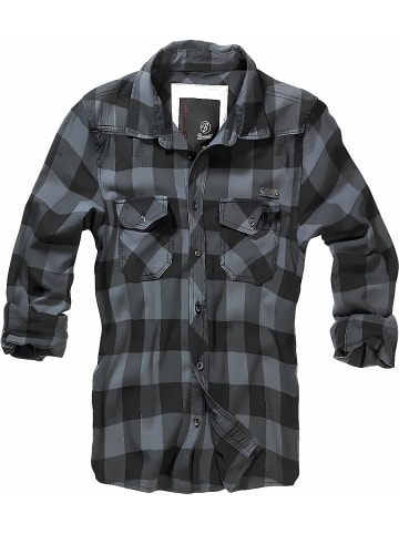 Brandit Hemd "Check Shirt Long Sleeve" in Schwarz