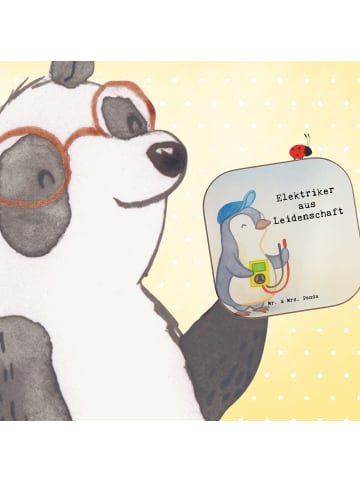 Mr. & Mrs. Panda Tisch-Untersetzer Elektriker Leidenschaft Desig... in Weiß