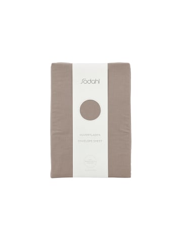 SÖDAHL Topper Spannbettlaken Calm in Taupe