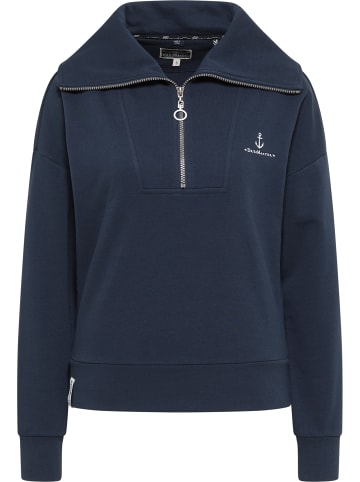 DreiMaster Maritim Damen Oversized Sweatshirt in Dunkelmarine