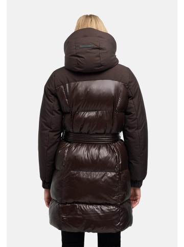 Navahoo Steppmantel Mandelkuss 14 in Choco