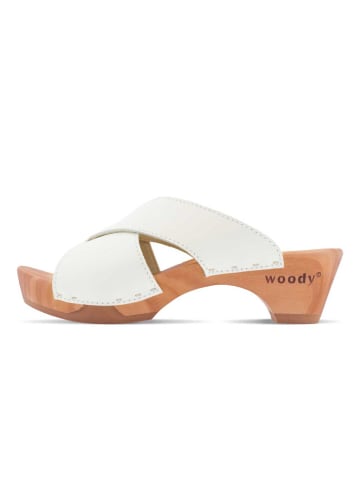 Woody Sandale in weiß