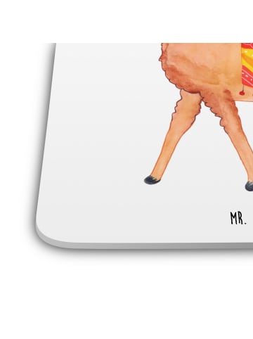 Mr. & Mrs. Panda Untersetzer Alpaka Stolz ohne Spruch in Weiß