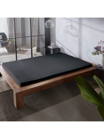 Erwin Müller Mako-Satin Spannbettlaken Landshut in anthrazit