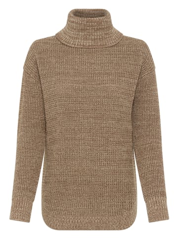 Laura Scott Rollkragenpullover in braun melange