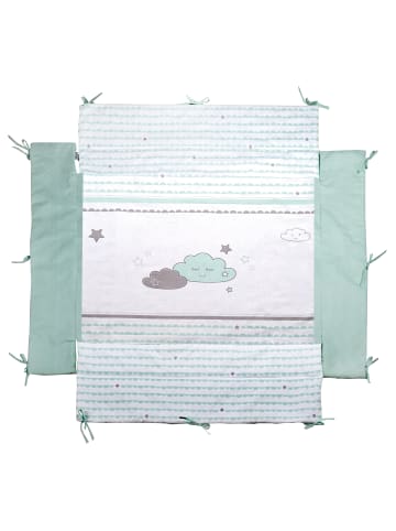 roba roba Laufgittereinlage 'Happy Cloud' für Modelle 75x100 - 100x100 - Grün / Weiß