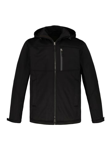 JP1880 Softshelljacke in schwarz