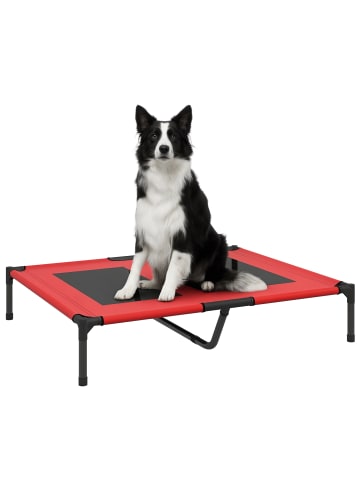 Pawhut Hundeliege Outdoor Rot  92L x 76B x 18H cm