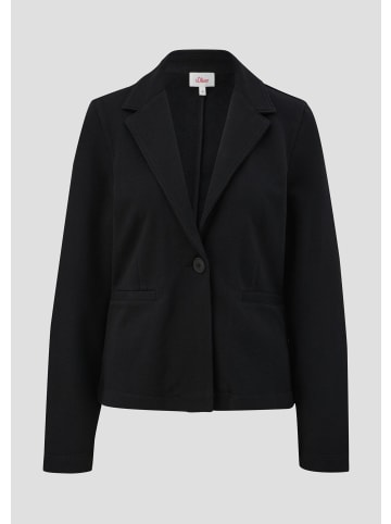 s.Oliver Sweatshirt Jacke in 9999_schwarz
