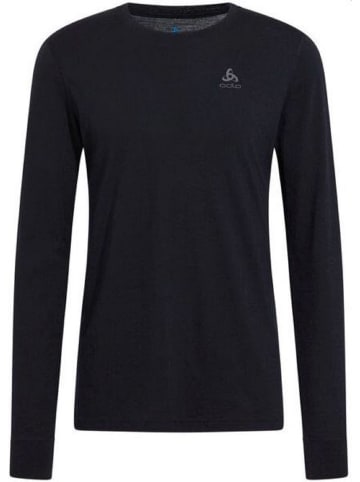 Odlo Longsleeve, Funktionsshirt BL TOP crew neck l/s MERINO in Schwarz