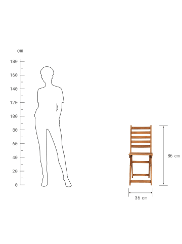 Butlers Gartenstuhl klappbar LODGE in Natur