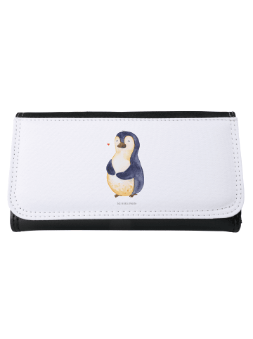 Mr. & Mrs. Panda Damen Portemonnaie Pinguin Diät ohne Spruch in Weiß