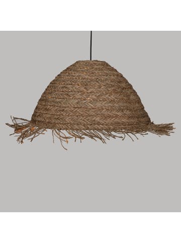 Atmosphera Créateur d'intérieur Hängelampe SEA VIEW, natürliche Rattan in Beige, (B) 56 x (H) 30 x (L) 56 cm