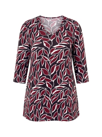 Ulla Popken Longshirt in mahagoni